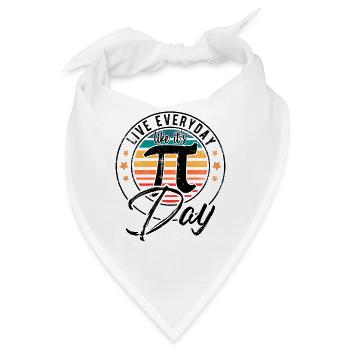 Sweet Pi Day 3.14 - Pi Day - Geschenk Happy Pi Day - Bandana - Weiß - Vorne