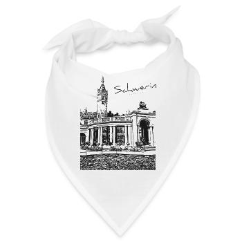 Schwerin Schweriner Schlossgarten - Bandana - Weiß - Vorne