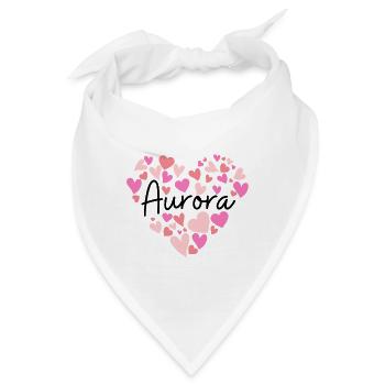 Ich liebe Aurora - Bandana - Weiß - Vorne