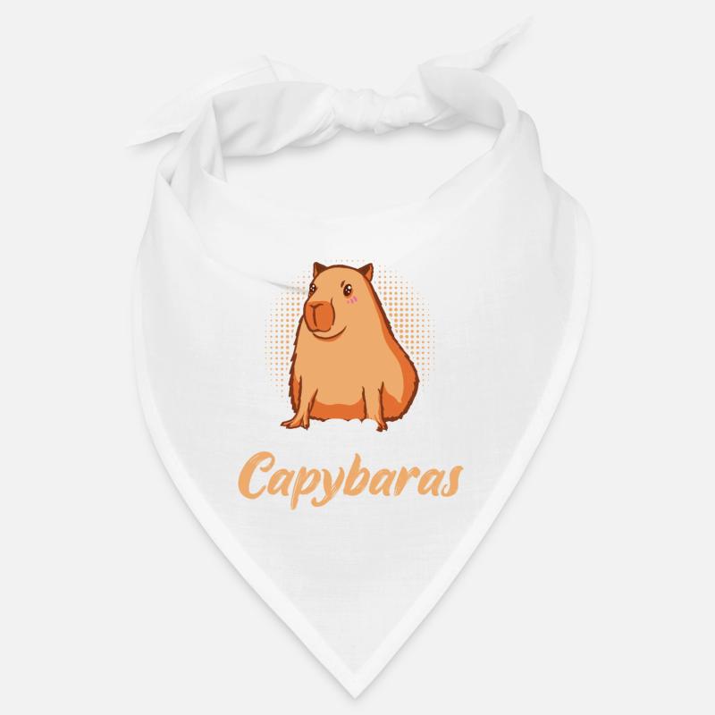 Capybara capybara rongeur - Bandana - blanc