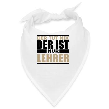 Lehrer - Bandana - Weiß - Vorne