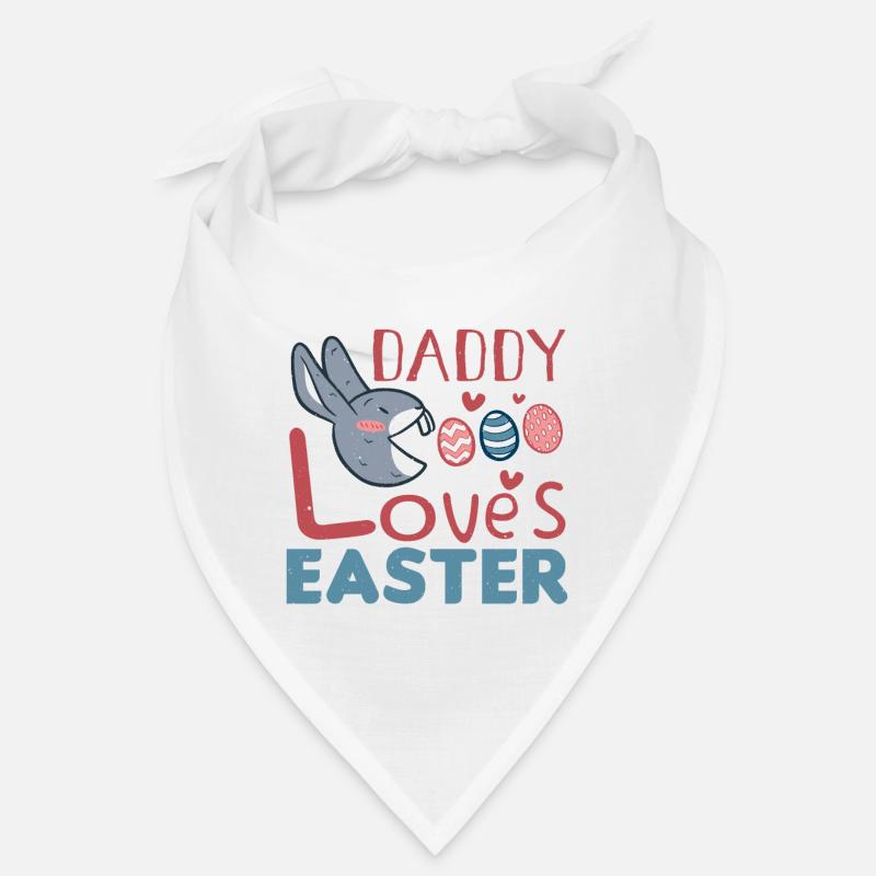 Daddy Loves Easter Hase Egg Ostersonntag Bandana