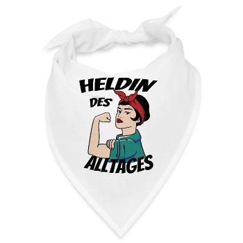 Heldin des Alltags Frauentag - Bandana - Weiß - Vorne