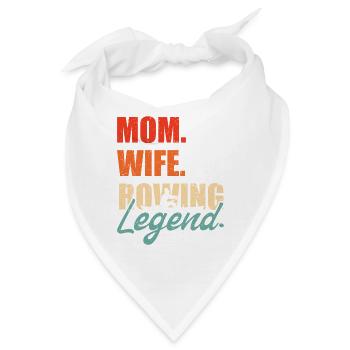 Mom Wife Rowing Legend Kayaking Canoe Rowing Club - Bandana - Weiß - Vorne