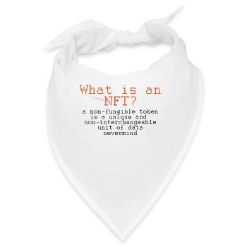 Nft Definition Nicht Fungible Token Crypto Art Nft - Bandana - Weiß - Vorne