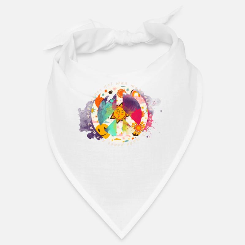 Make Peace not War - Peace Sign - Peace Bandana