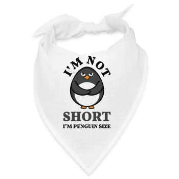 Funny Not Short Penguin Snow Cool Penguin - Bandana - Weiß - Vorne