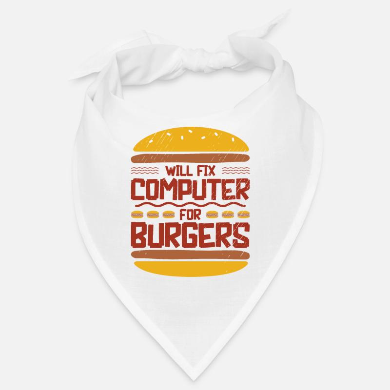 Will Fix Computer Burger Programmierer IT Support Bandana