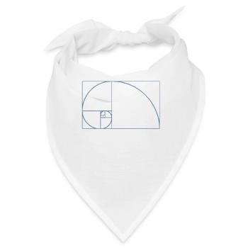 Fibonacci Tshirt - Bandana - Weiß - Vorne