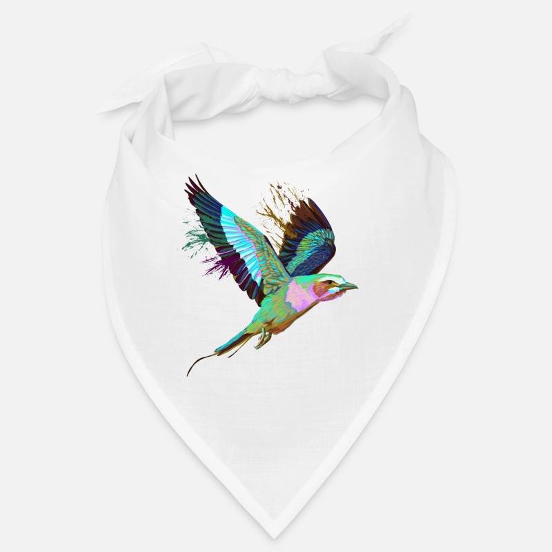 Flying Splash Bird Lilac Breasted Roller Bandana