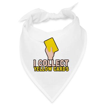 I Collect Yellow Cards - Bandana - Weiß - Vorne