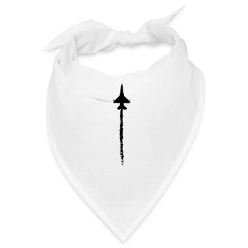 Airplane Present Pilot Airline Jet - Flugzeug - Bandana - Weiß - Vorne