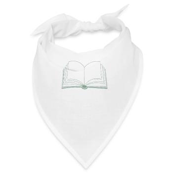 Bücher offenes Buch - Bandana - Weiß - Vorne