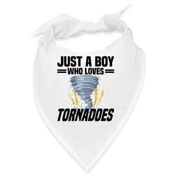 Tornadojäger Tornado Tornado Chaser Wirbelsturm - Bandana - Weiß - Vorne