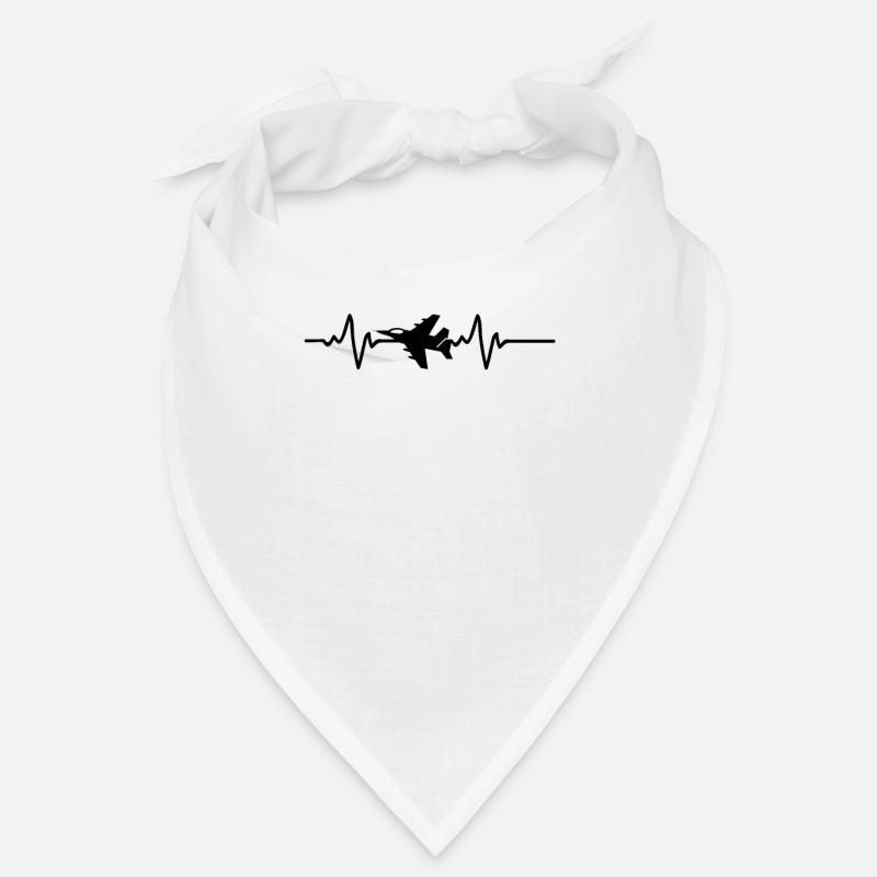 Jet Fighter Jet Silhouette Pilot Crew - Flying Bandana