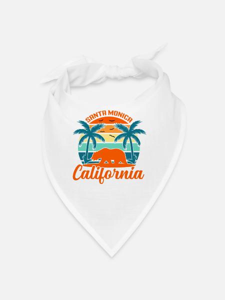California - Bandana Dreieckstuch - Weiß