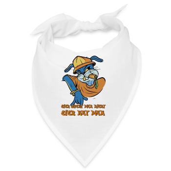 Eier such man nicht Eier hat man - Bandana - Weiß - Vorne