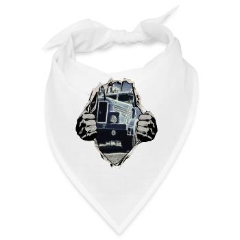 Ifa H6 DDR Kipper unterm Shirt - Bandana - Weiß - Vorne