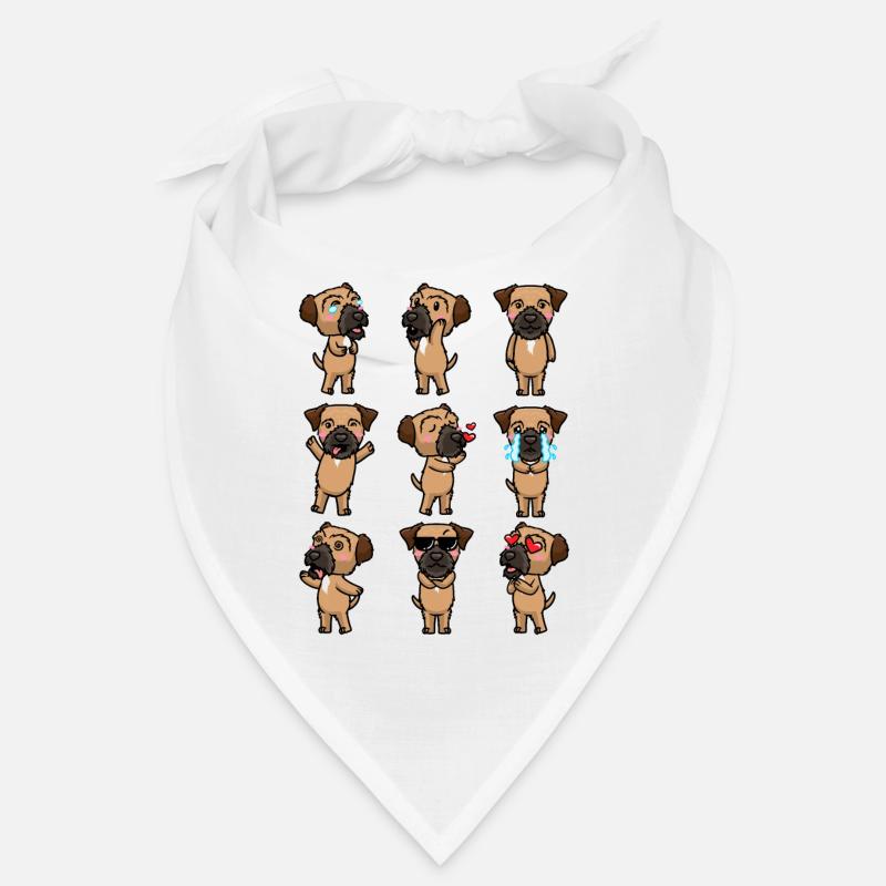 Border Terrier Hund Emotionen Bandana