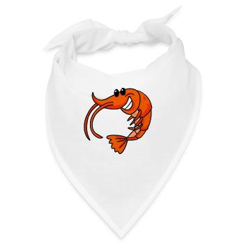 Garnele - Bandana - Weiß - Vorne