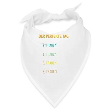 Traden Trader Crypto Aktien Geschenk - Bandana - Weiß - Vorne