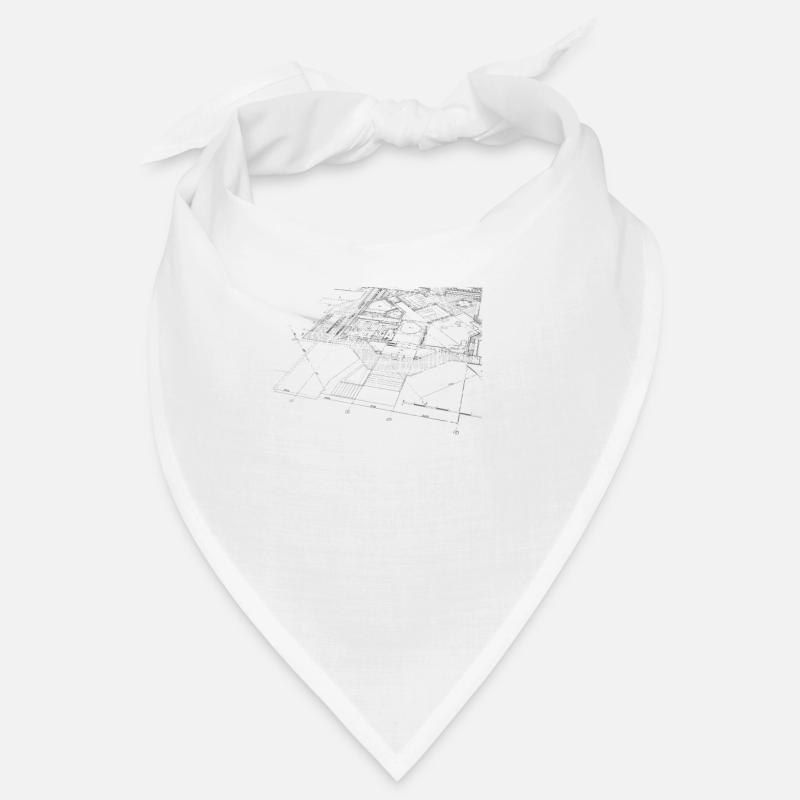 Architecture d’architecte vintage - Architecture - Bandana - blanc