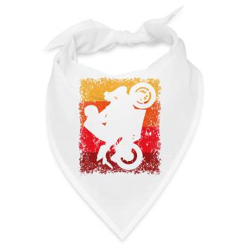 Motorradfahren - Bandana - Weiß - Vorne