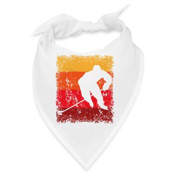 Eishockeyspieler - Bandana - Weiß - Vorne