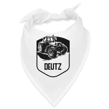 Deutz Traktor Wappen - Bandana - Weiß - Vorne