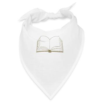 Bücher offenes Buch - Bandana - Weiß - Vorne