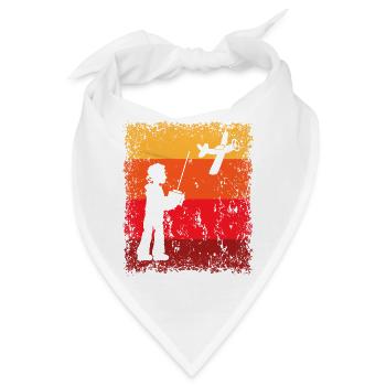 RC Modellflieger Modellflugzeug Modellfliegen - Bandana - Weiß - Vorne