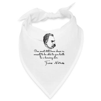 Philosopher nietzsche - Bandana - Weiß - Vorne