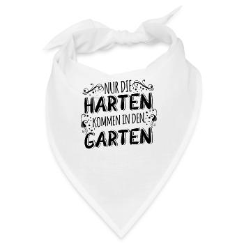 T-Shirt für Gartenbau Gärtner und Gartenbauer - Bandana - Weiß - Vorne