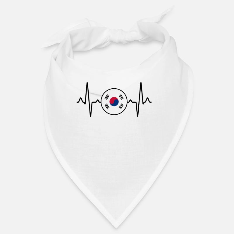 Corée du Sud Heartbeat Bandana