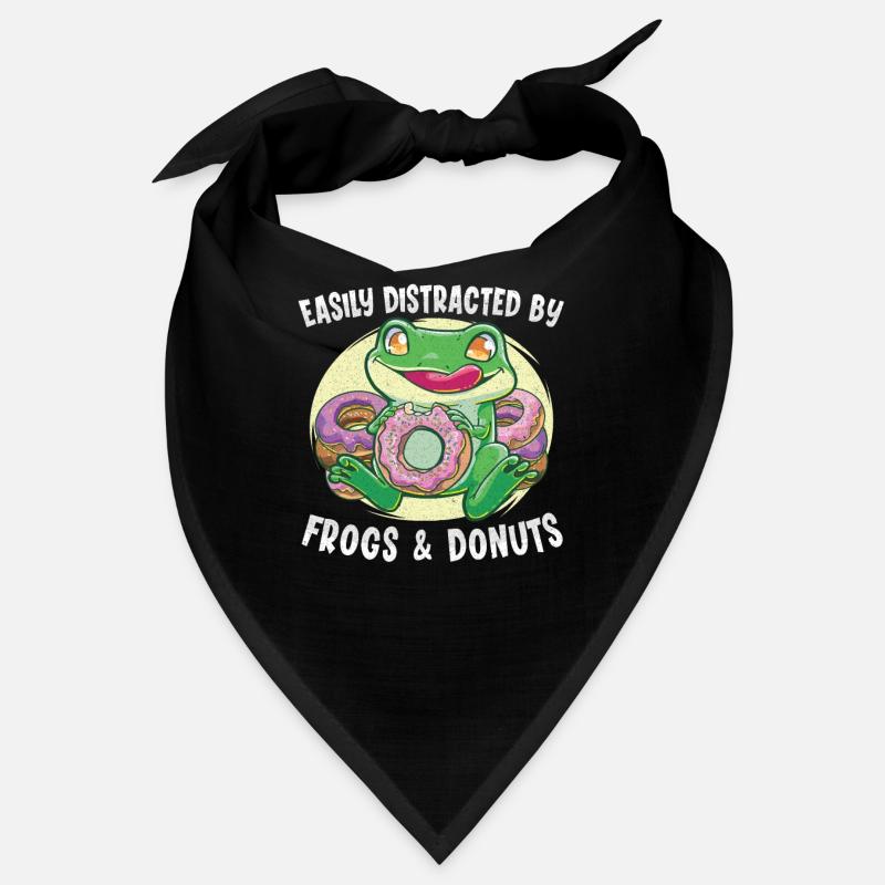 Donut Doughnut Frog Catcher Frog Hunter Funny Frog Bandana