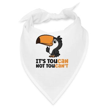 Its Toucan Not Toucan't - Bandana - Weiß - Vorne
