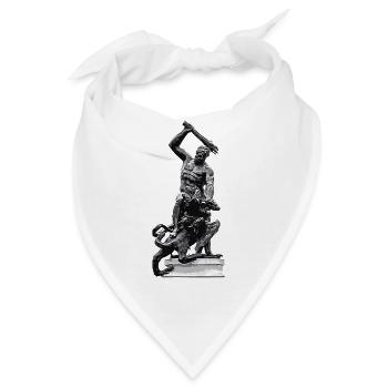 Herkulesbrunnen Augsburger Herkules - Bandana - Weiß - Vorne