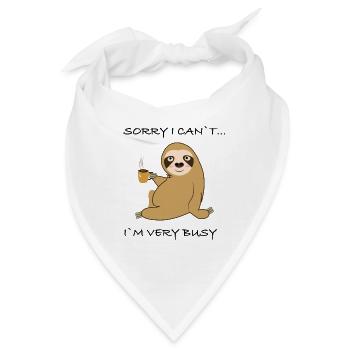 Sloth - Bandana - Weiß - Vorne
