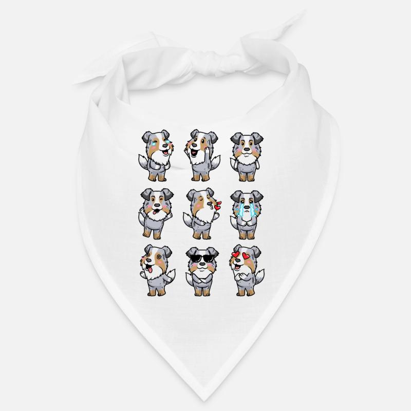 Émotions du chien de berger australien Bandana
