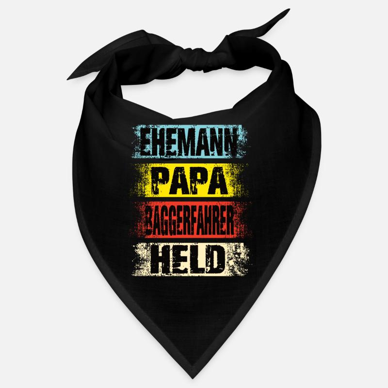 Ehemann Papa Baggerfahrer Held Bandana