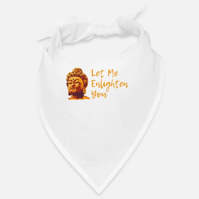 Bouddhisme bouddhiste de Bouddha - Bandana - blanc