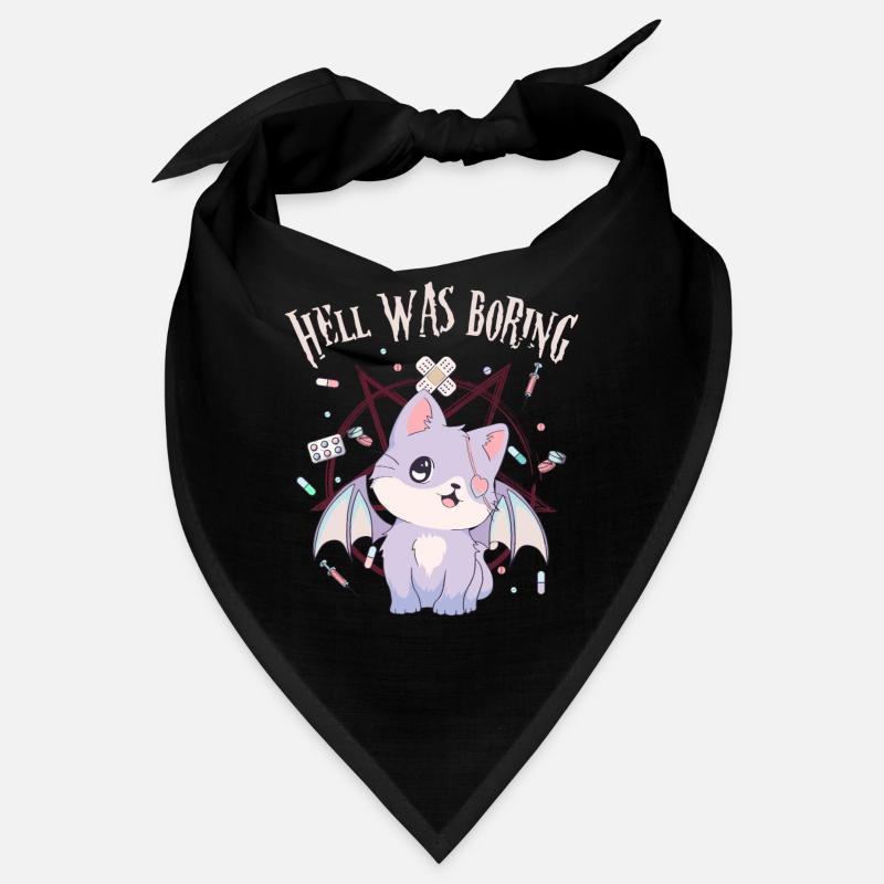 Kawaii Cat Pentagram Hell était ennuyeux Gesch Bandana