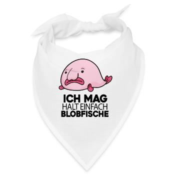 Blobfisch Fisch Fische - Bandana - Weiß - Vorne