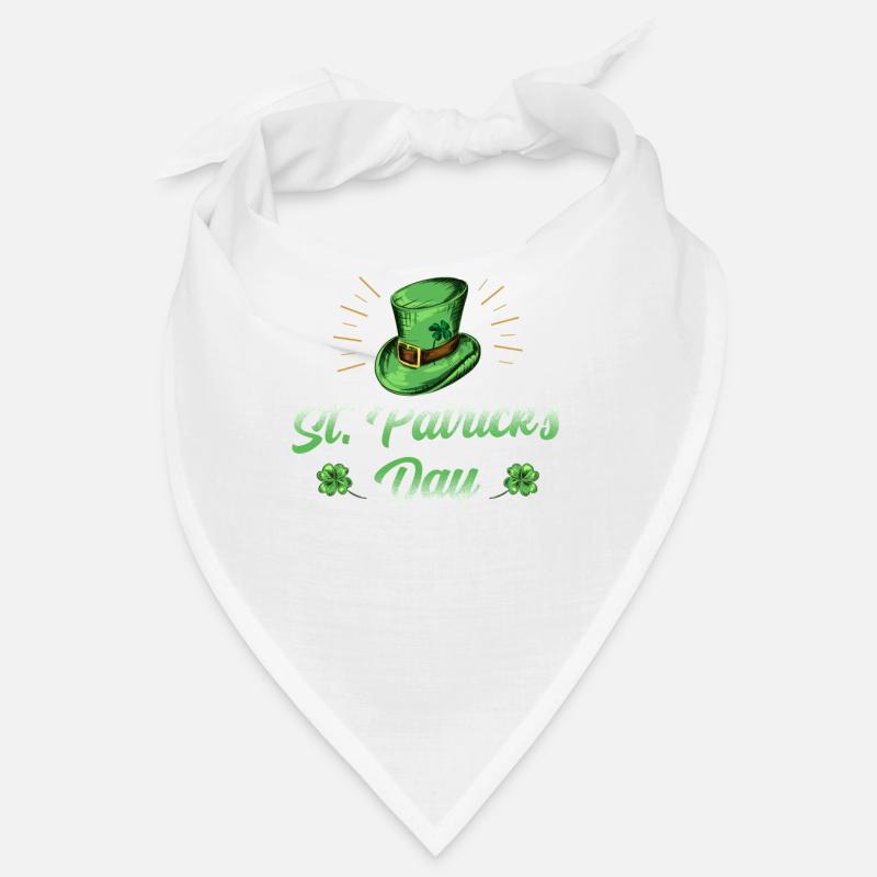 Saint-Patrick irlandais Fête de la Saint-Patrick Irlande - Bandana - blanc
