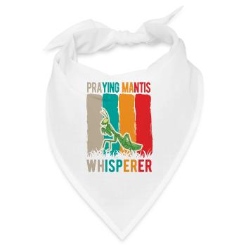 Praying Mantis Whisperer Gottesanbeterin - Bandana - Weiß - Vorne