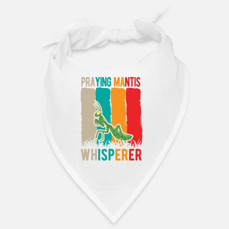 Praying Mantis Whisperer Gottesanbeterin - Bandana - Weiß