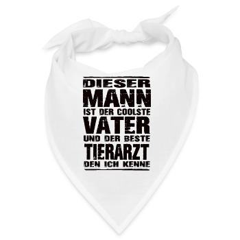 Tierarzt - Bandana - Weiß - Vorne