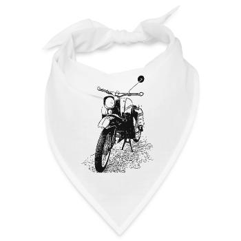 Simson - Schwalbe - Bandana - Weiß - Vorne