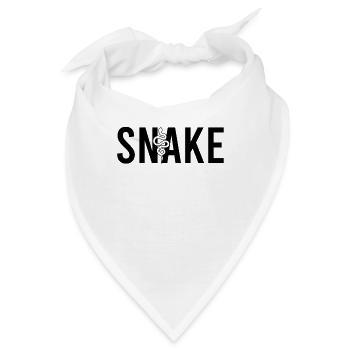 Schlange snake - Bandana - Weiß - Vorne