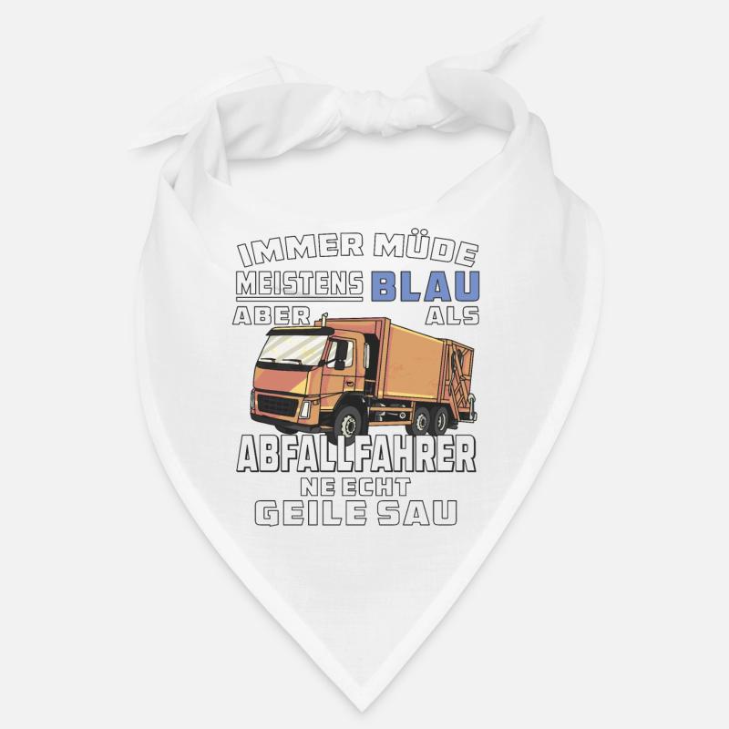 IMMER MÜDE MEISTENS BLAU ABFALLFAHRER Bandana